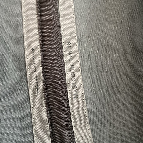 RICK OWENS- Velvet Wrap Biker Top - Picture 4 of 16